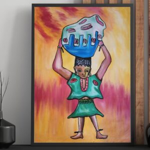 Arugba osun Oil on canvas 36 by 30 inches