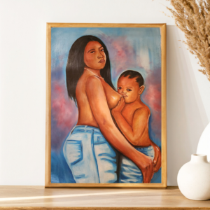 Breastfeeding Oil on canvas 36 by 30 inches