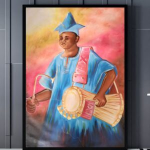Arugba osun Oil on canvas 36 by 30 inches