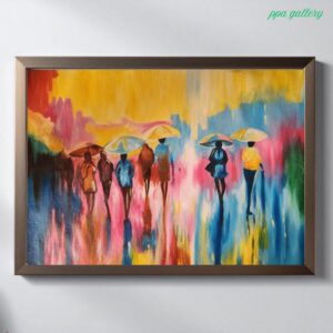 Rainfall Oil on canvas 36 by 30 inches