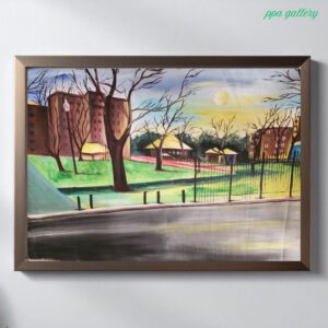 Echoes of an empty afternoon Oil on canvas 36 by 30 inches