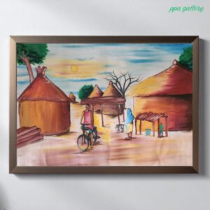 Evening life Oil on canvas 36 by 30 inches