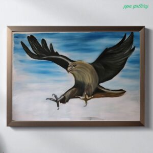 Flying eagle Oil on canvas 36 by 30 inches