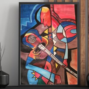 Gitter man Oil on canvas 36 by 30 inches