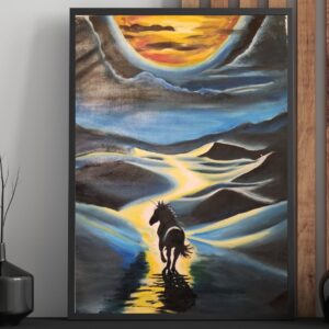 Grace in motion - Oil on canvas - 36 by 30 inches