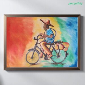 Palm wine tapper Oil on canvas 36 by 30 inches