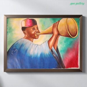 Trumpet - oil on canvas - 36 by 30 inches