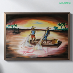 Fisher men - Oil on canvas - 36 by 30 inches