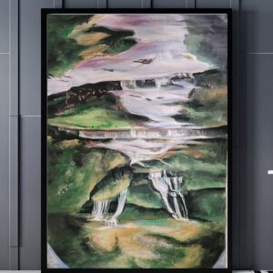 Waterfall Oil on canvas 36 by 30 inches