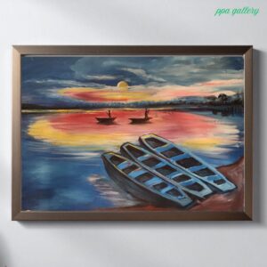 When the sky spoke in colors Oil on canvas 36 by 30 inches