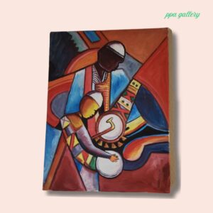Drummers - Oil on canvas - 16 by 12 inches