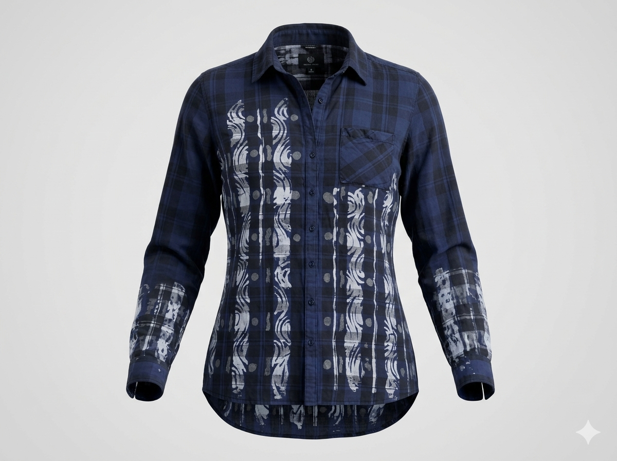female batik shirt #008 female batik shirt #008