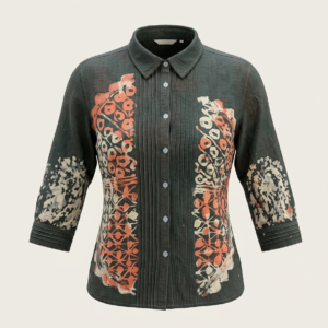 lady batik shirt #001