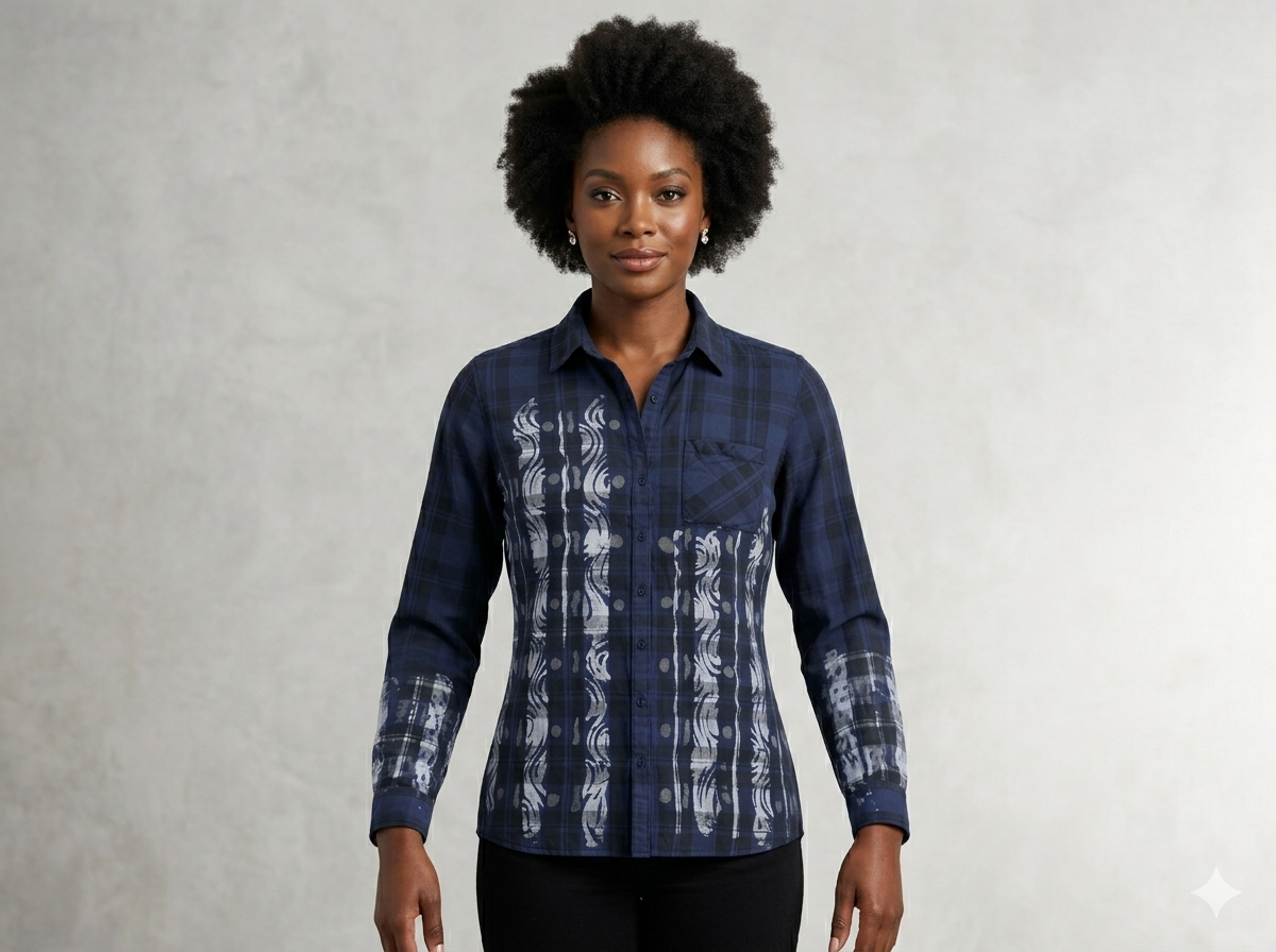 female batik shirt #008 female batik shirt #008