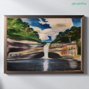Waterfall - Oil on canvas - 36 by 30 inches