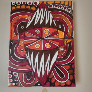 Abstract Acrylic on canvas - 16 by 12 inches