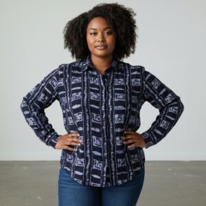 female batik shirt #017