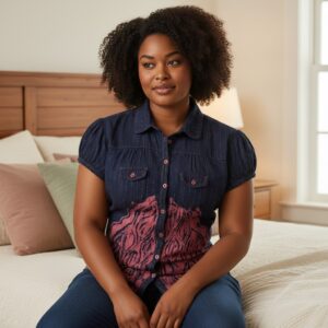 female batik shirt #019