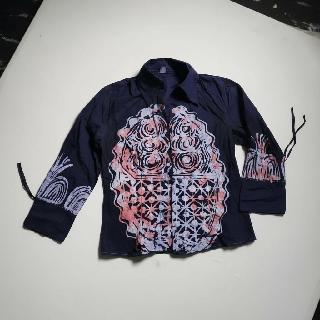 female batik shirt #022 female batik shirt #022